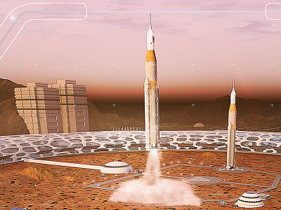We have lift-off! 3d 3d illustration 3d visual cgi design illustration lift off rocket space spaceship visual visualisation visualization