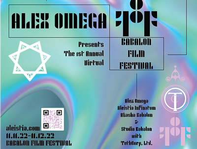 Babalon Film Festival 2022 Poster adobe branding film festival graphic design illustration logo poster scifi
