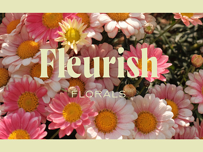 Fleurish Logo art direction brand identity branding design graphic design logo logotype photography typography