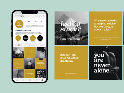 The Two Eighty - Social Media Post Templates art direction brand identity branding design instagram logo photography podcast social media typography