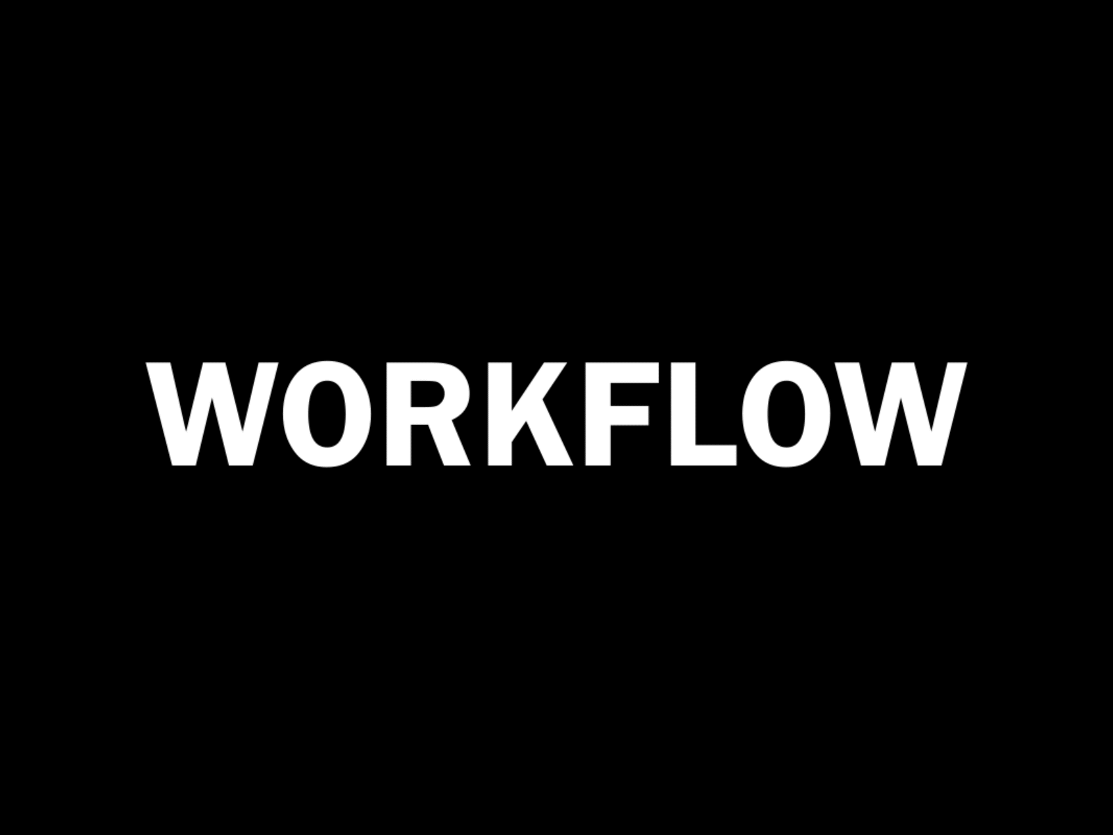 Workflow balance