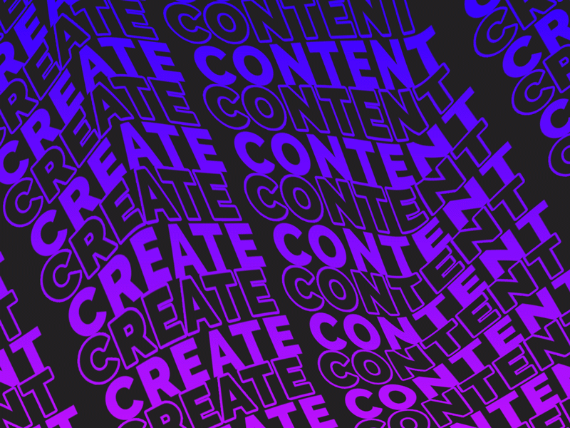 Create Content. 3D Animated Text 3d after effects animation branding design graphic design motion graphics typography