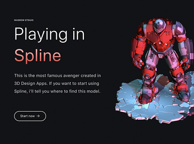 Playing in Spline 3d animation design spline ui ux
