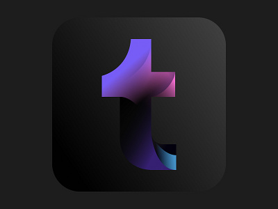 New App icon for Tumblr - Night 🦇 app application branding design icon logo tumblr vector
