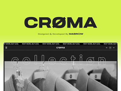 👕 Crøma - Website design development figma ui ux website