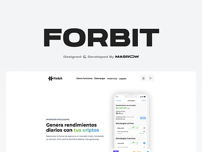 🪙 Forbit - Website application design figma ui ux