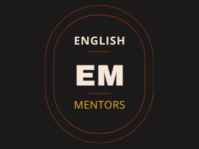English Mentors app branding design illustration logo