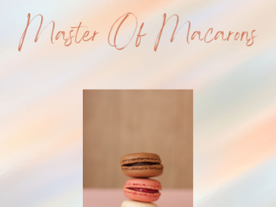 Master of Macarons (M.O.M) branding design illustration logo typography