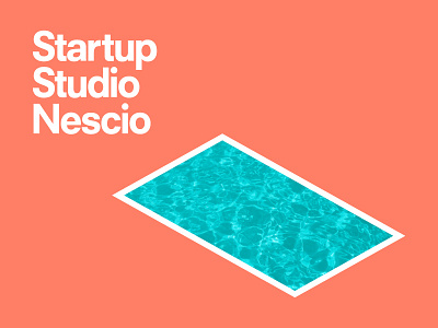 Startup Studio Nescio Pool amsterdam design graphicdesign identity isometric logo nescio pool rectangle startup studio webdesign