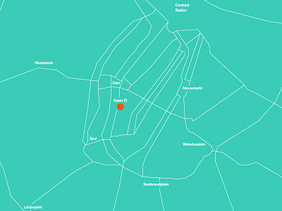 Nescio Map amsterdam graphic map rokin streets
