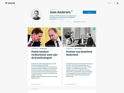 Journa - Sketch of a Journalist profile page adobexd graphicdesign journa journalist profile ui ux xd