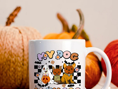 My Dog Is My Boo Mug KyuLs Design branding graphic design vector