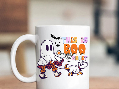 This Is Boo-Sheet Mug KyuLs Design branding graphic design vector