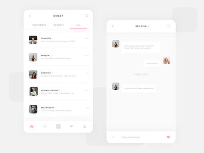 Instagram chat chat daily ui instagram messaging minimal mobile ui ux