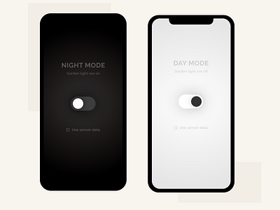 Day/night switch daily ui day night minimal monochromatic on off switch toggle