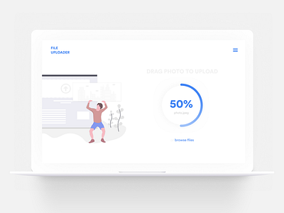 File Upload daily ui file upload illustration mac minimal progress ui upload ux