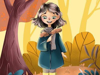 autumn illustration book illustration branding character childrens illustration graphic design illustration illustrator mascot