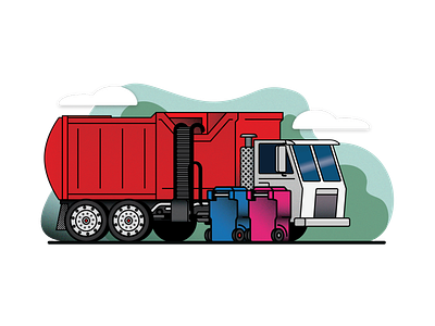 Garbage Truck illustration
