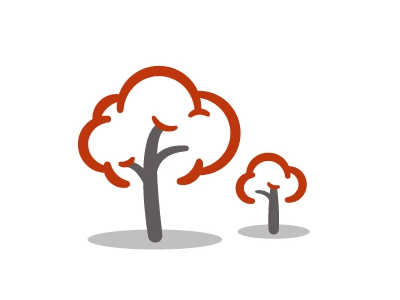 Trees in the Wind after effects animation gif illustration loop trees