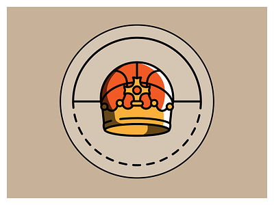 Youth Basketball League - Unused Logo basketball branding crown design illustration illustrator logo rejected vector