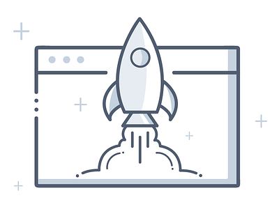 Rocket decision file icon picto rocket speed