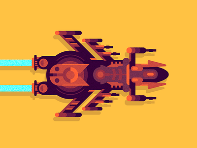 Spaceship 2019 character design flat illustration space spaceship speed vector