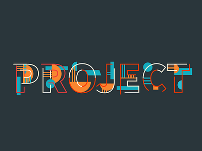 Project 2019 blue design illustration orange project typogaphy typografi vector