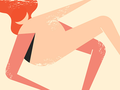 Women 2019 abstract character cubism design flat illustration orange vector women