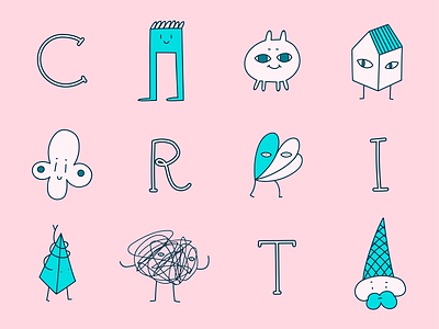 Critters #1 critters doodle for children illustration minimalism monsters