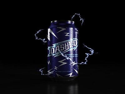 DASHED Energy Soda branding design graphic design logo