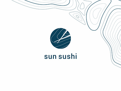 logo for sushi bar / sun sushi