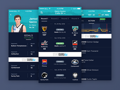 YJFL Mobile App Design appdesign footballapp interfacedesign ios sketchfile. uidesign uxdesign