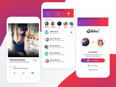 Soul Dating App android app dating glossy gradient ios messenger minimal soul typography ui ux