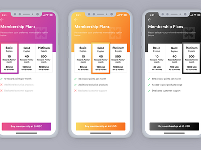 Pricing Screen classified design expleo iphone x membership payment pricing ui ux