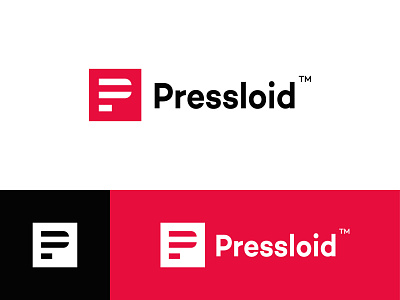 Pressloid- Branding app branding branding clean design icon identity logo magazine typography vector