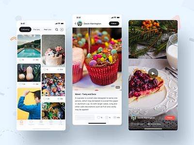 Social App Concept app branding clean comments concept design design dribbble icon image interface ios likes minimal social app social network ui ux video
