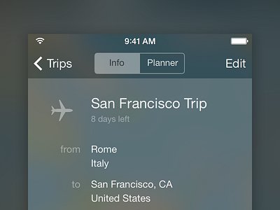 Tripnotes 2.0 app apple ios ios 7 travel trip planner tripnotes