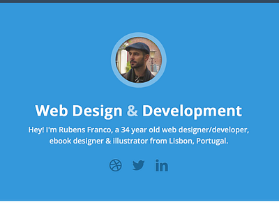 Hero flat personal portfolio responsive rwd web design website
