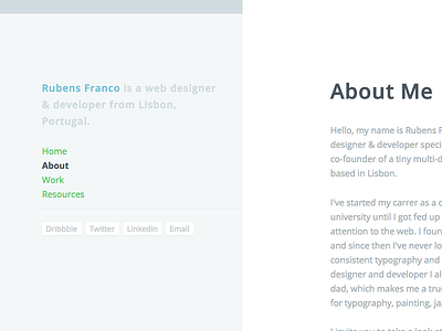 Portfolio v2.0 designer personal portfolio responsive web design