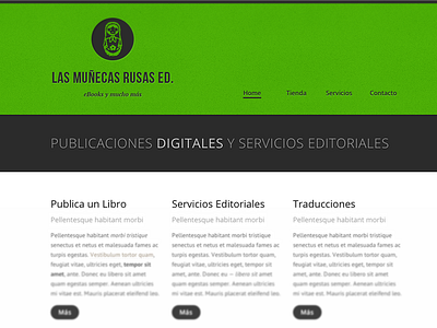 Las Munecas Rusas Ed. Website responsive typography web design