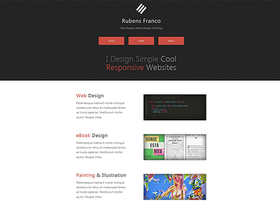 Dark variant from my portfolio website portfolio responsive web design web design