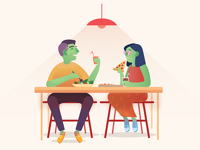 Product illustration for Restaurants character drinks flat food illustration pizza product restaurant