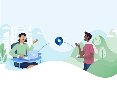 Flexperto Landing Page illustration