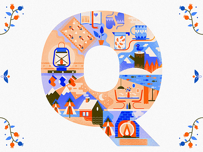 letter Q 36 36daysodtype days fourplus hygge q type typography