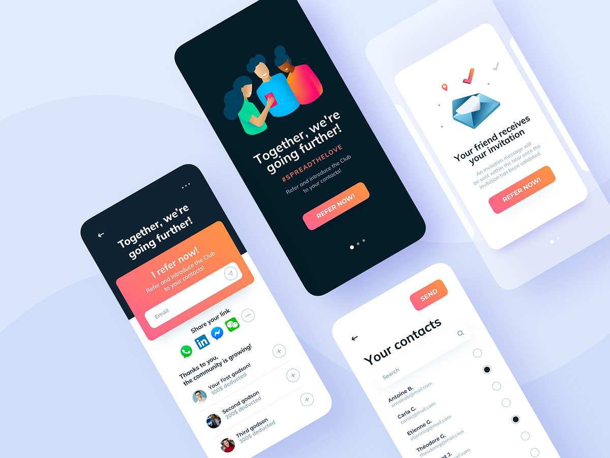 Referral UI designs, themes, templates and downloadable graphic