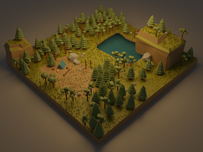 Low Poly Forest Environment