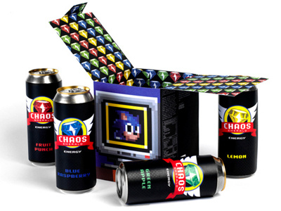 Sonic Energy Drink packaging sega sonic