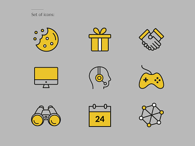 Pegaz Recruitment Icon Set career cookies design gift card hands icon illustration interface job logo ui ui design vector