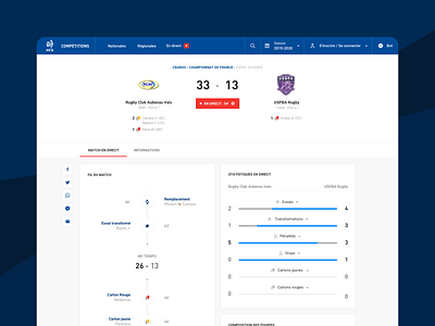 FFR - Competitions - New web app desktop match rugby