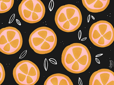 Sweet oranges illustrations oranges pattern